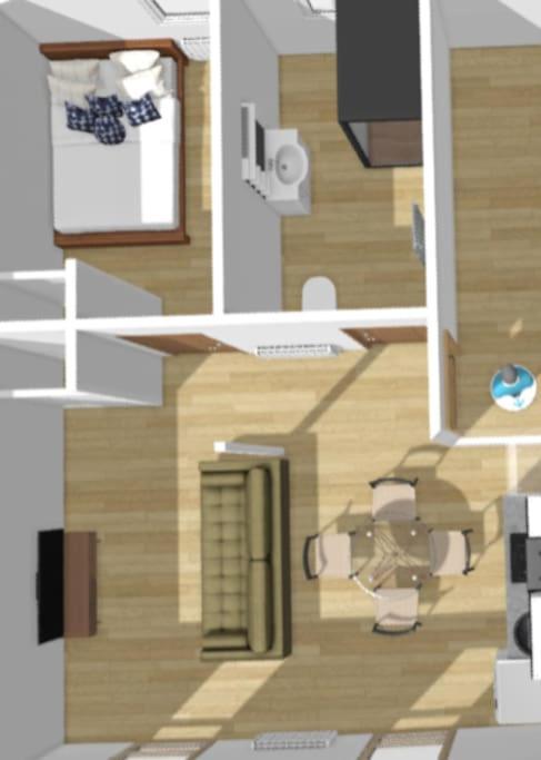 Bengale - T2 Completement Renove Confort Vichy